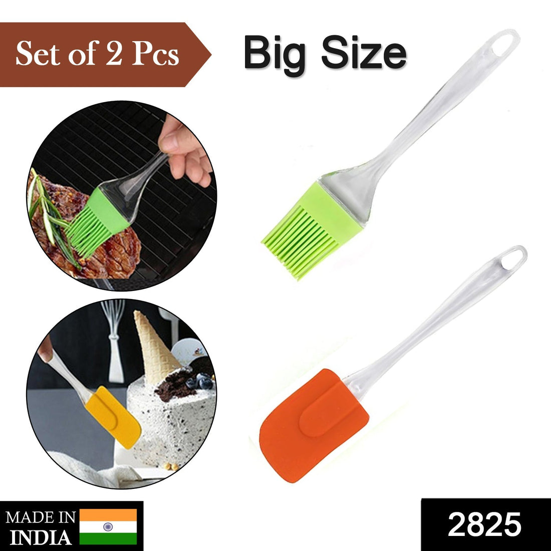 2 in 1 Combo of Big Brush & Spatula Set (2 Pcs Set)