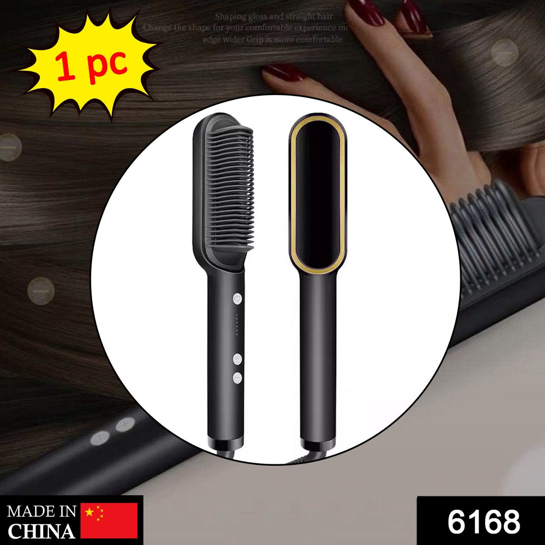 Hqt-909B Hair Straightener Used While Massaging Hair Scalps And Head., Hair accessories
