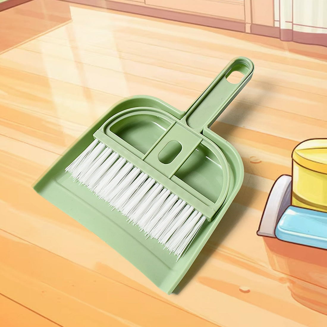 Mini Dustpan Supdi with Brush Broom Set for Multipurpose Cleaning , Supdi
