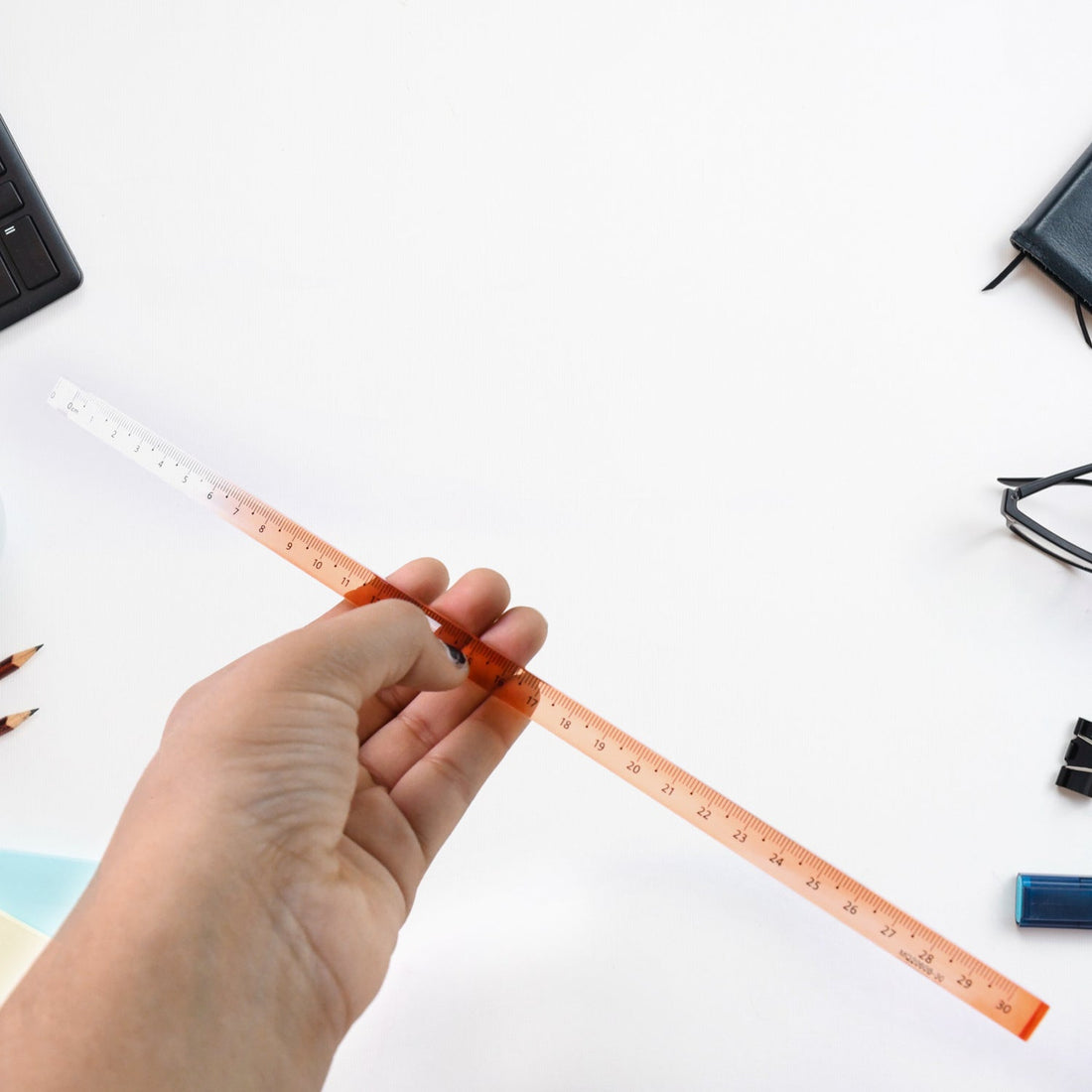 Acrylic Rulers, 30 cm Lengths, Set of Colourful Rulers Set (1 Pc)