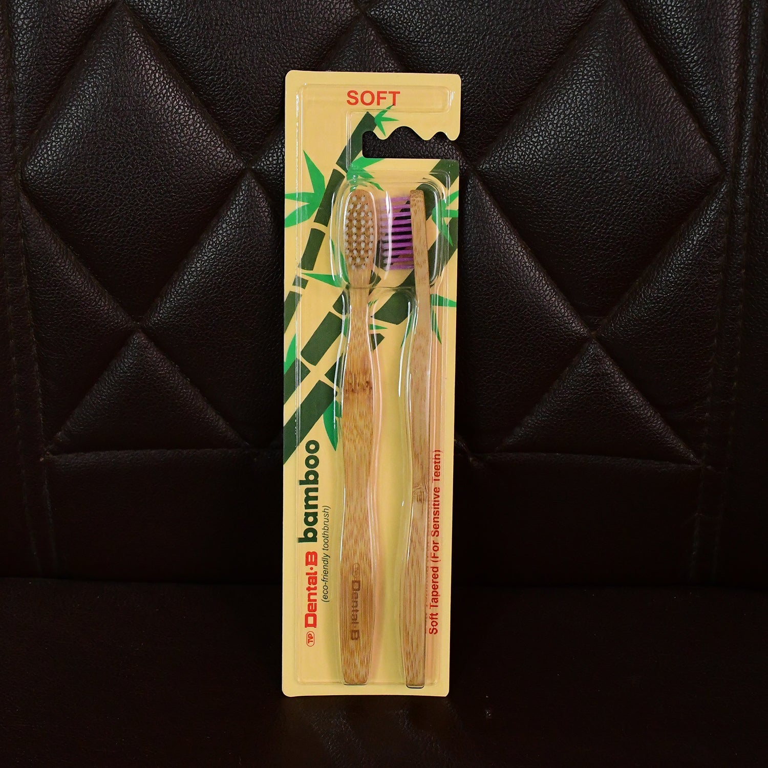 Eco-Friendly Natural Bamboo Toothbrush with Medium Bristles (2 Pc)