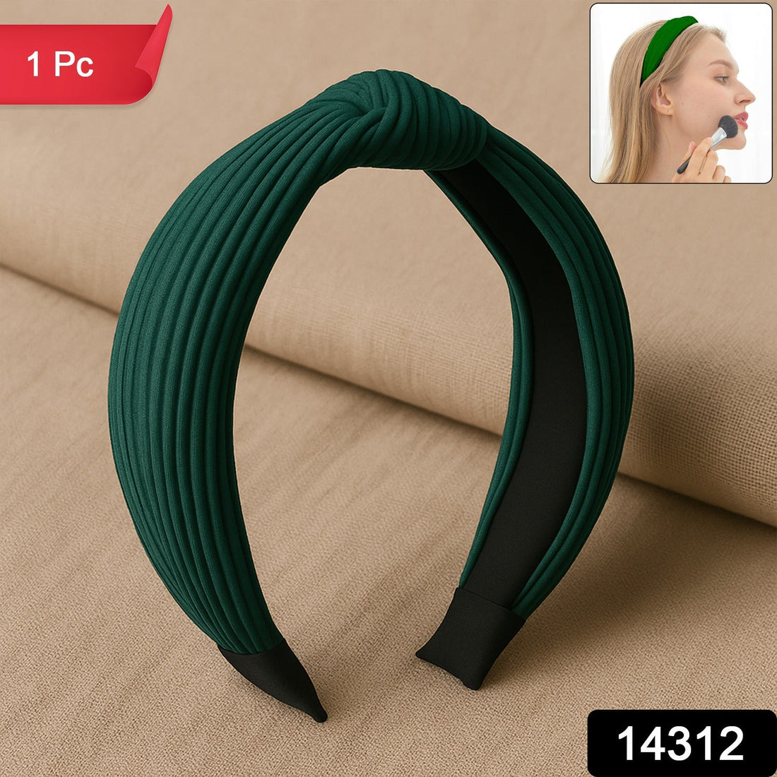 Women’s Ribbed Texture Knot Design Hairband (1 Pc / Mix Design)