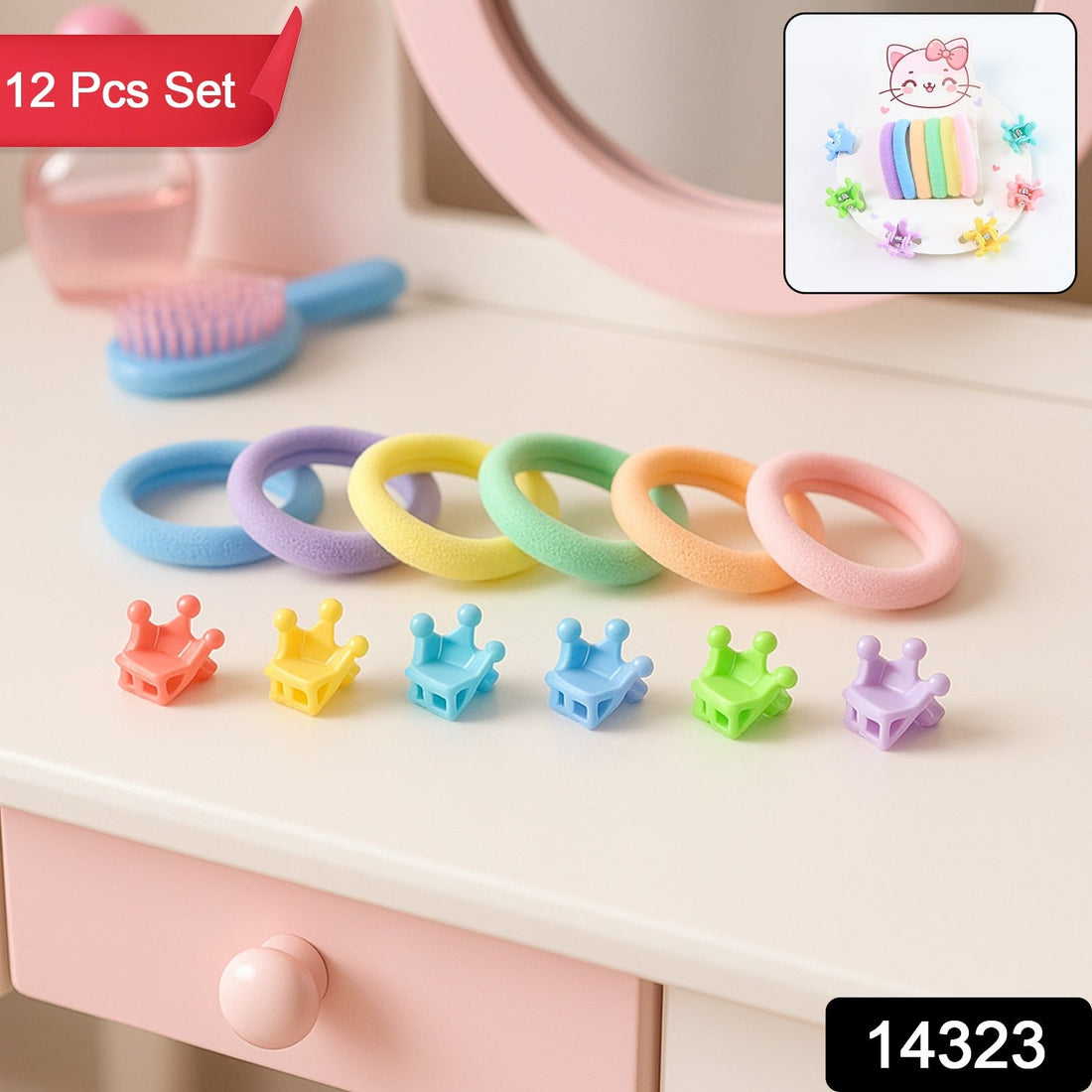 Hair Clip & hairband Accessories Set for Girls (1 Set)
