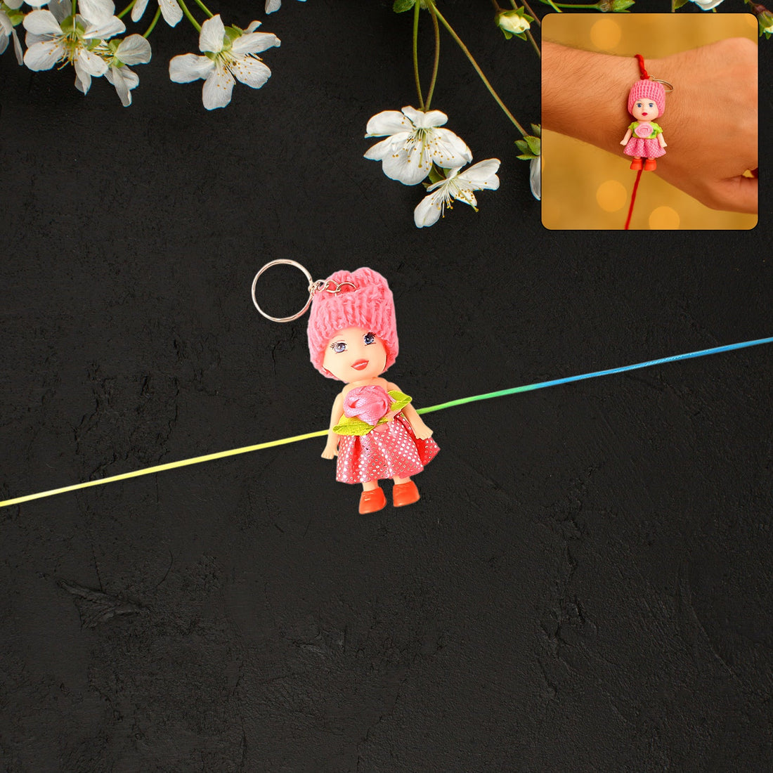 Multifunction Doll  for Kids – Cute Soft Toy  with Keychain Use – Decorative Fancy  cum Keyring for Boys & Girls