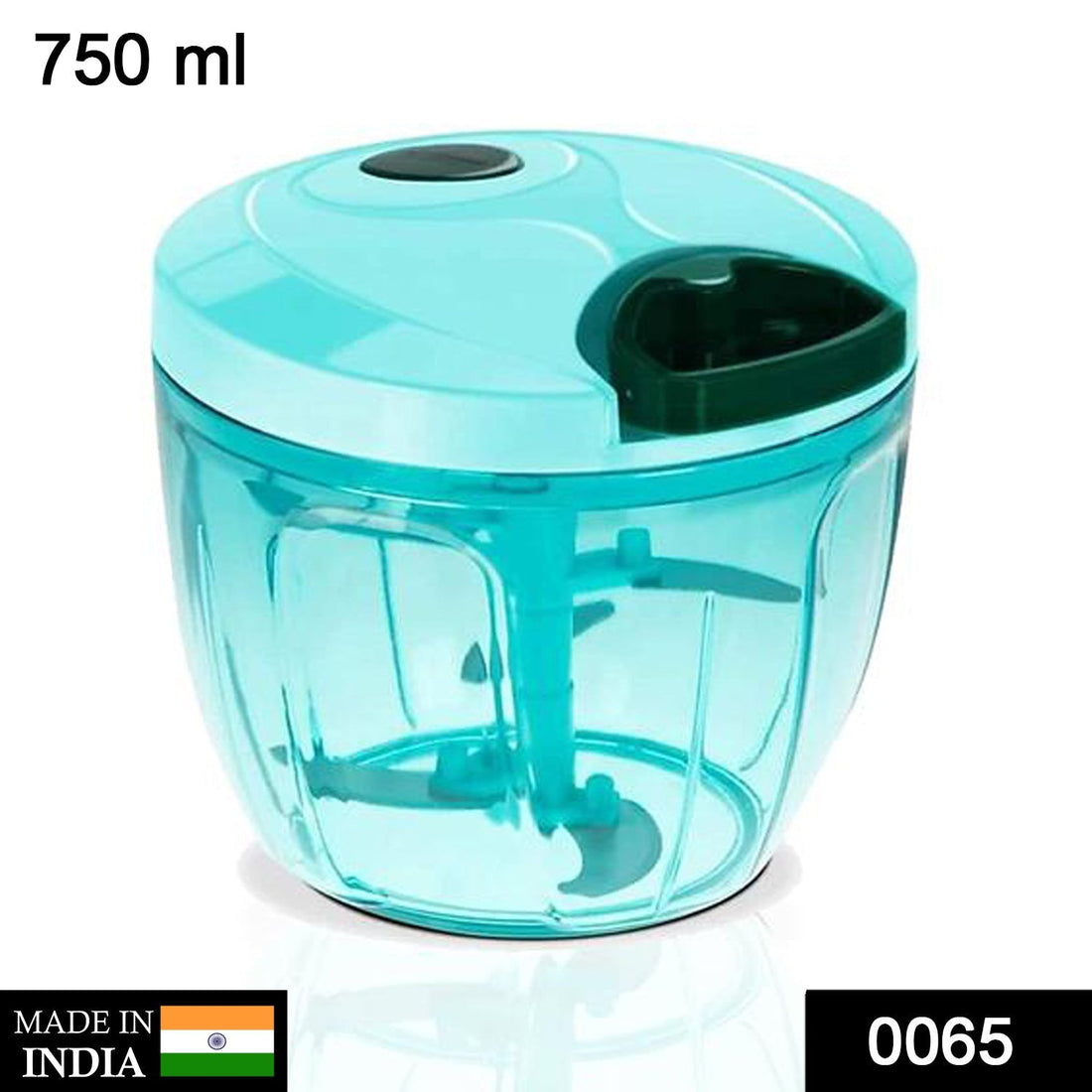 Stainless steel vegetable chopper with 5 blades
