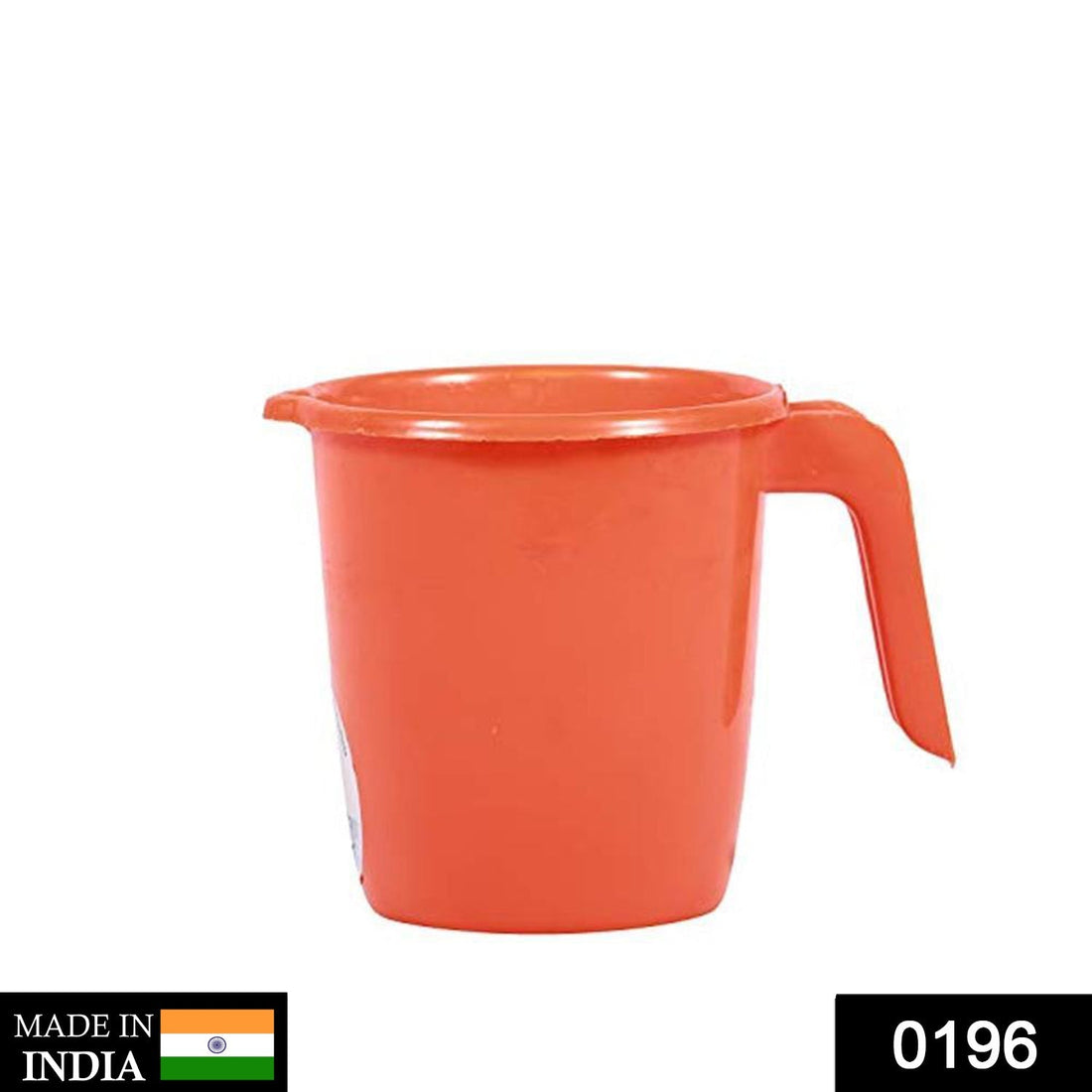 Plastic mug for bathroom use.