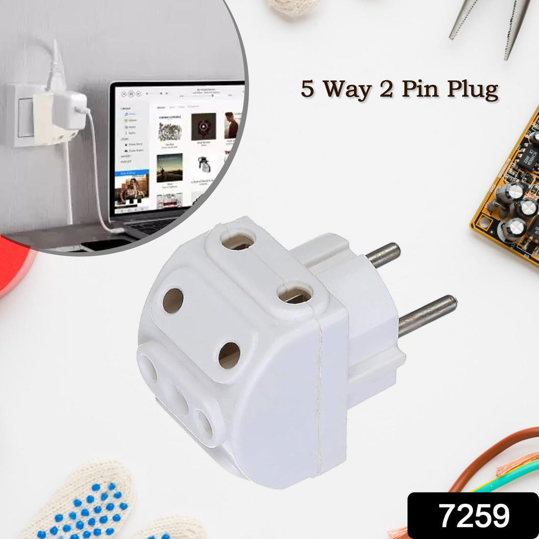 5 Way 2 Pin Converter