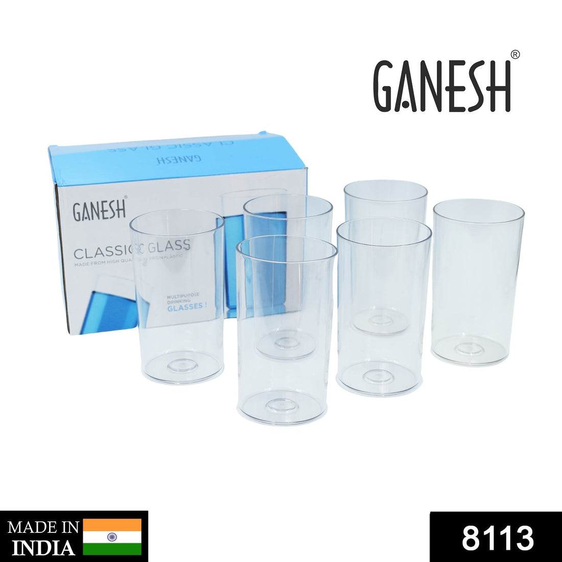 Ganesh Classic Glass Set of-6