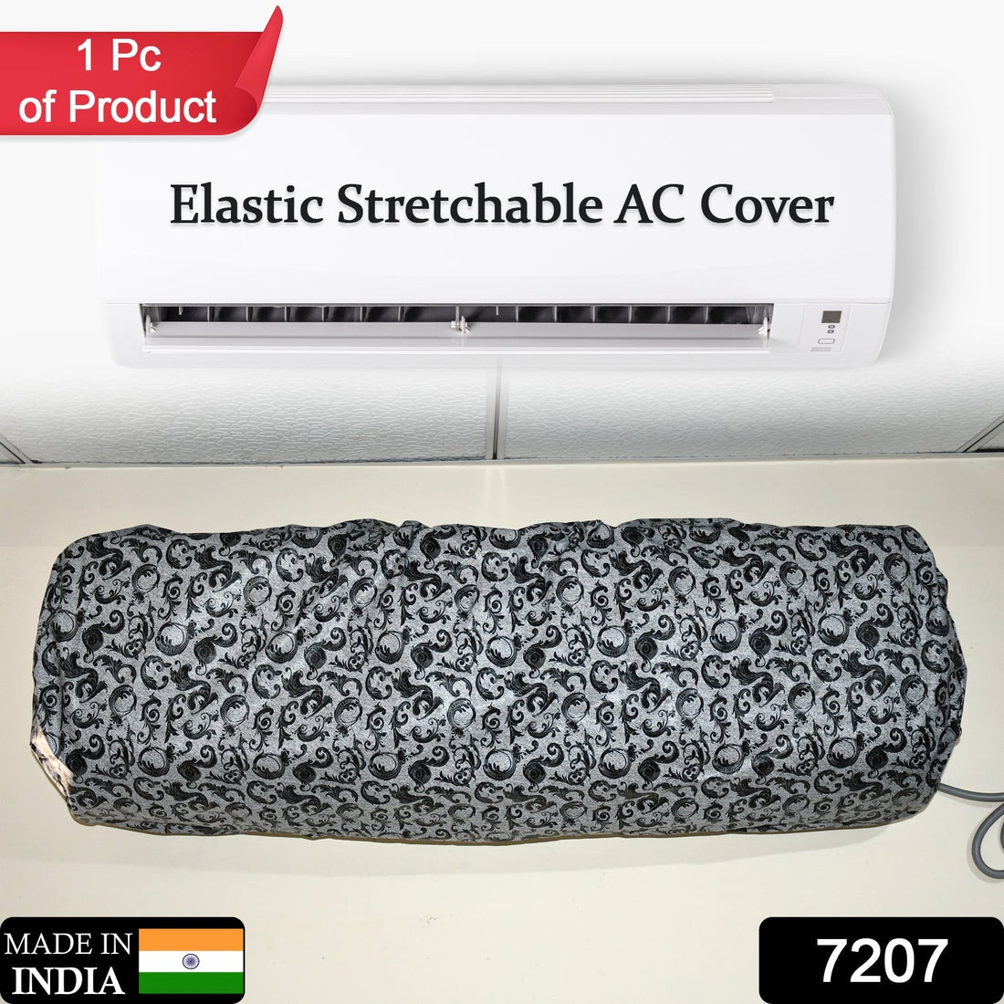Stretchable Mix-Design AC Cover – Dust, Insect & Corrosion Shield (Mix Design)