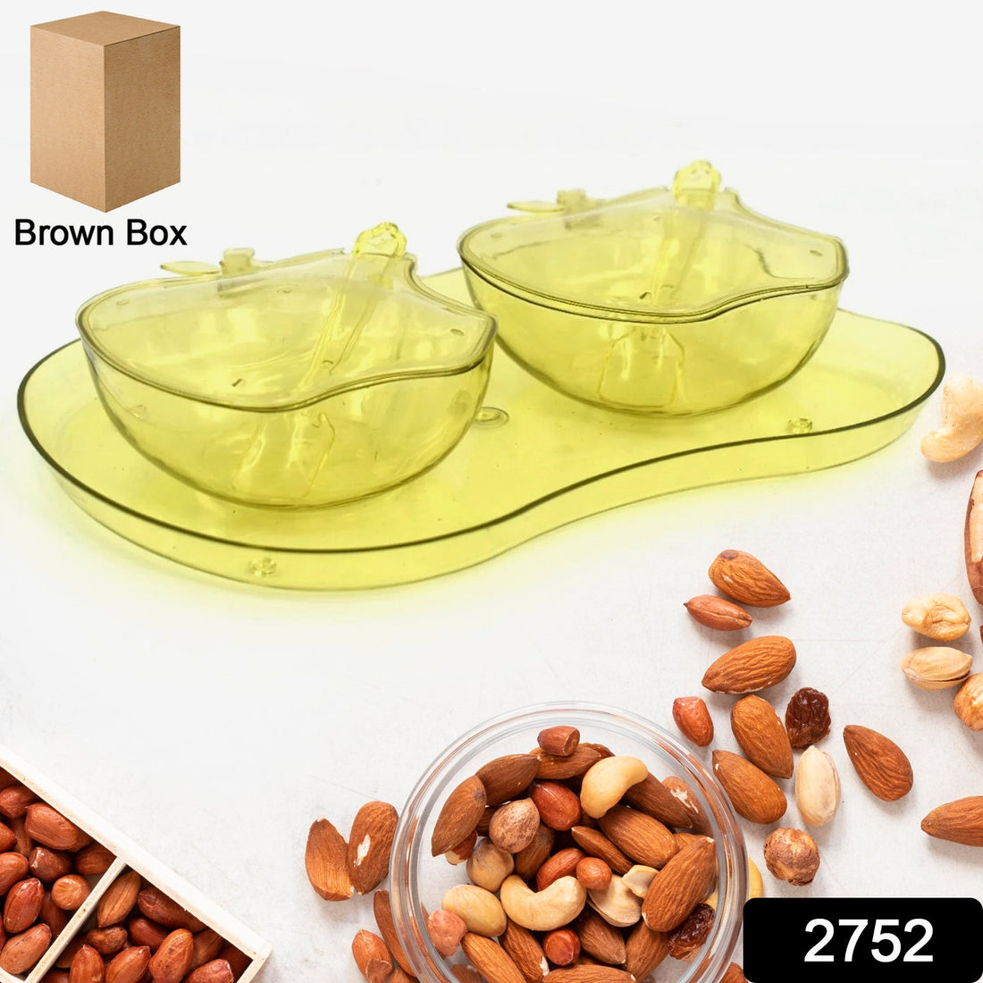 Apple-shaped serving tray