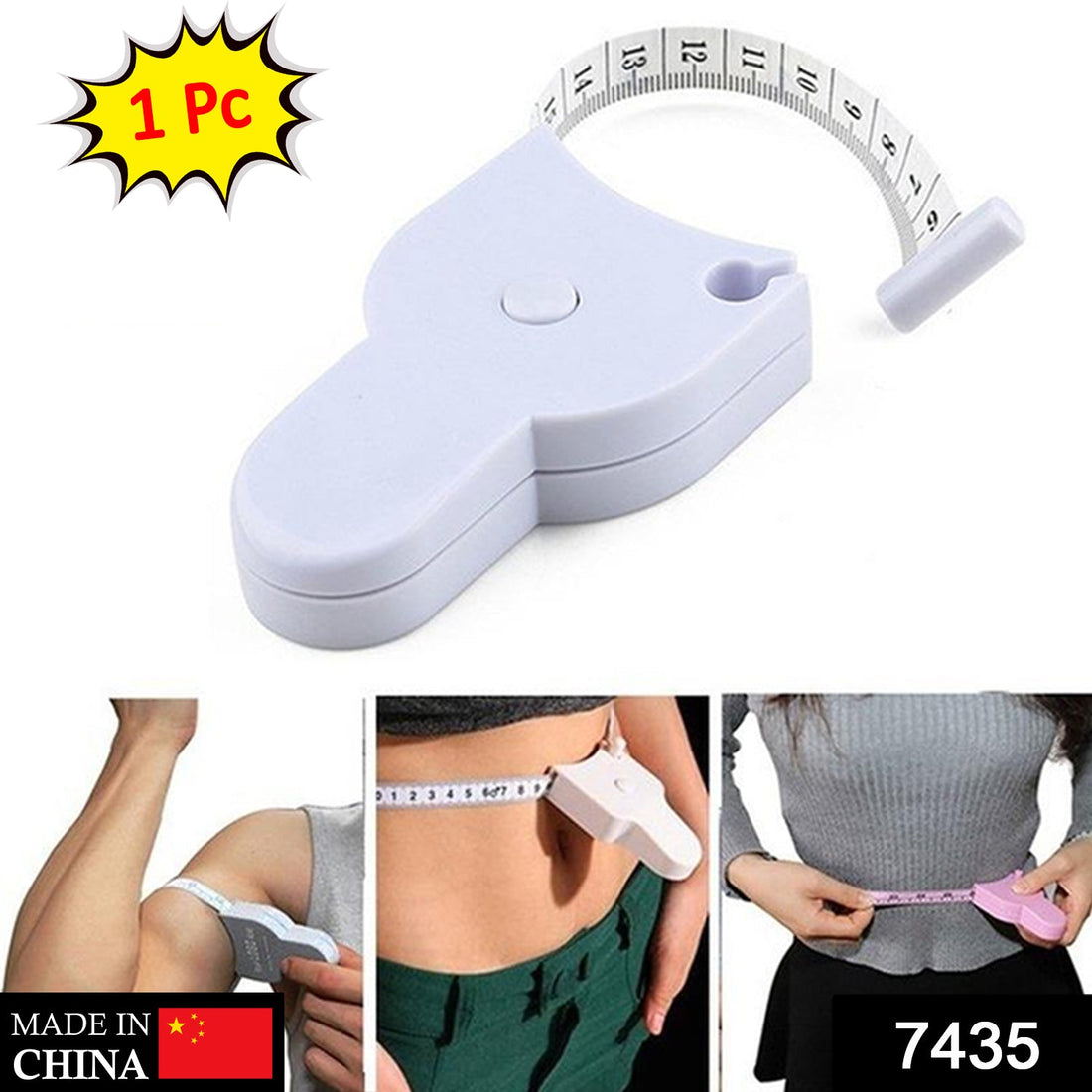 Fitness tape for measuring body dimensions and more.