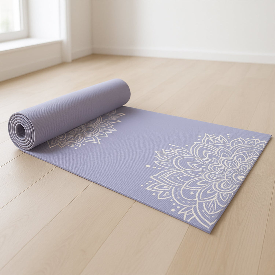 Premium Non-Slip Printed Yoga Mat (Mix Color – 1 Pc)