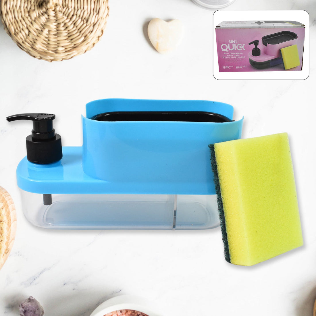 3 in 1 Dishwashing and Handwash Liquid Soap Dispenser (3 in 1 Dispenser)