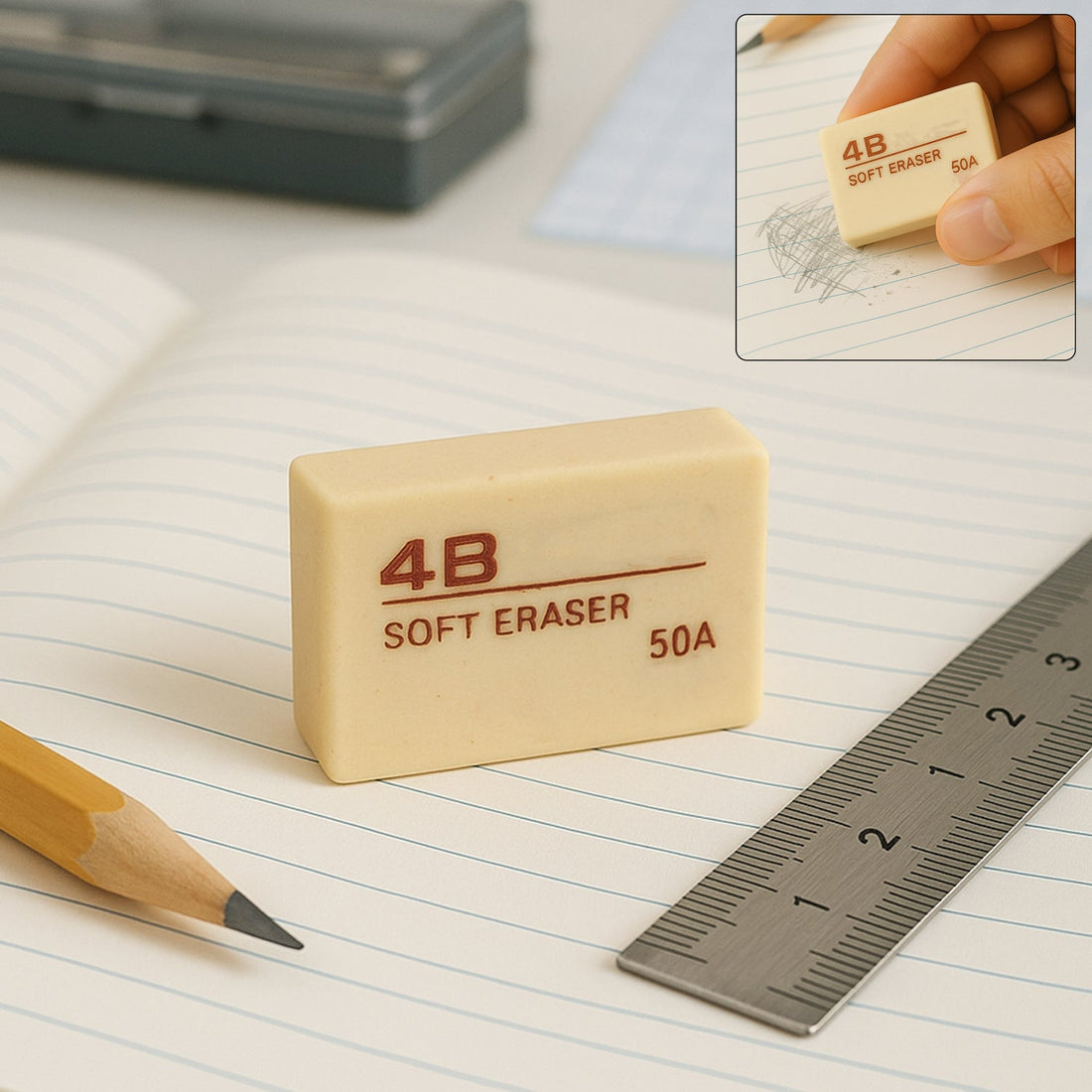 Premium 4B Soft Eraser - (1 Pc)