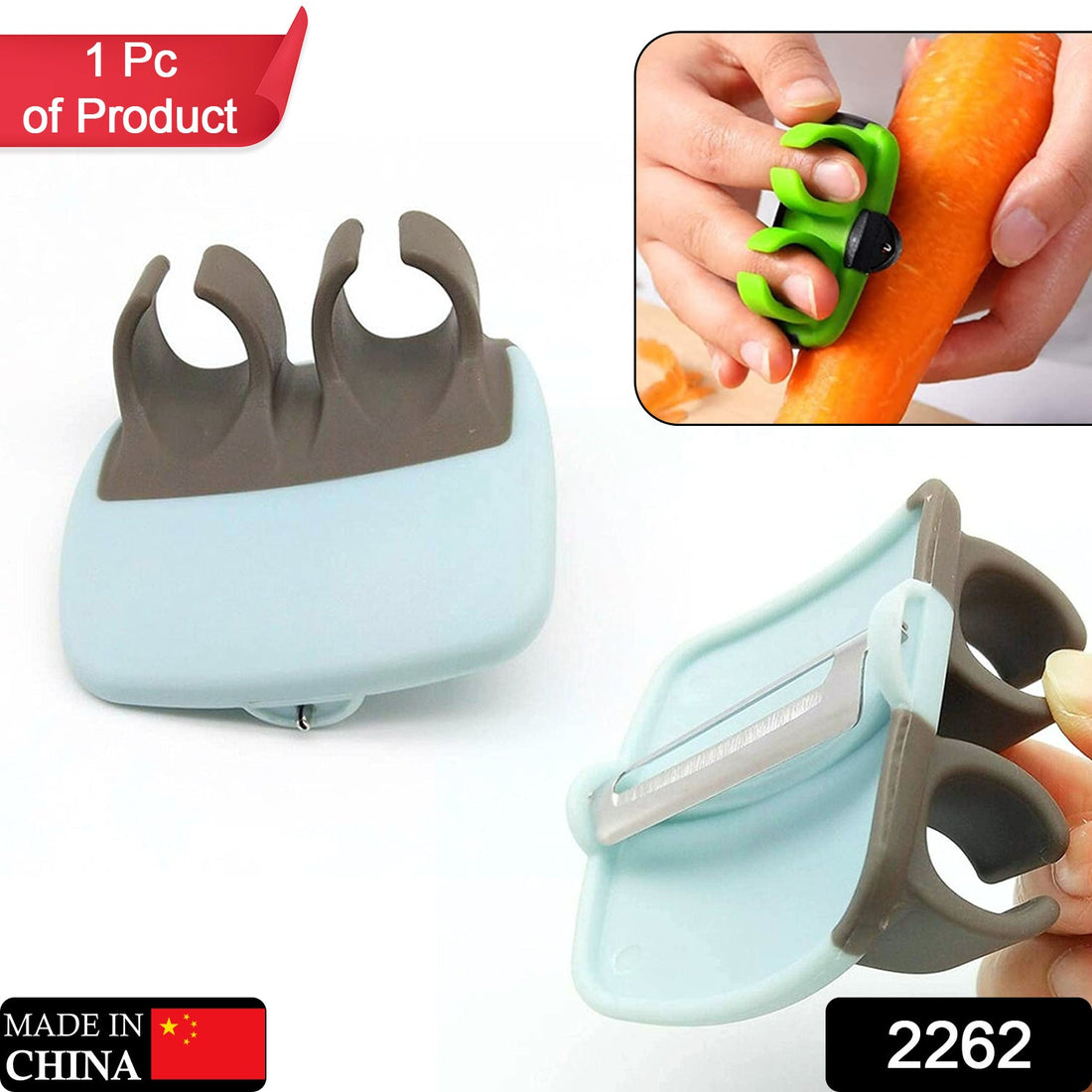 Durable vegetable peeler with a rubberized grip.
