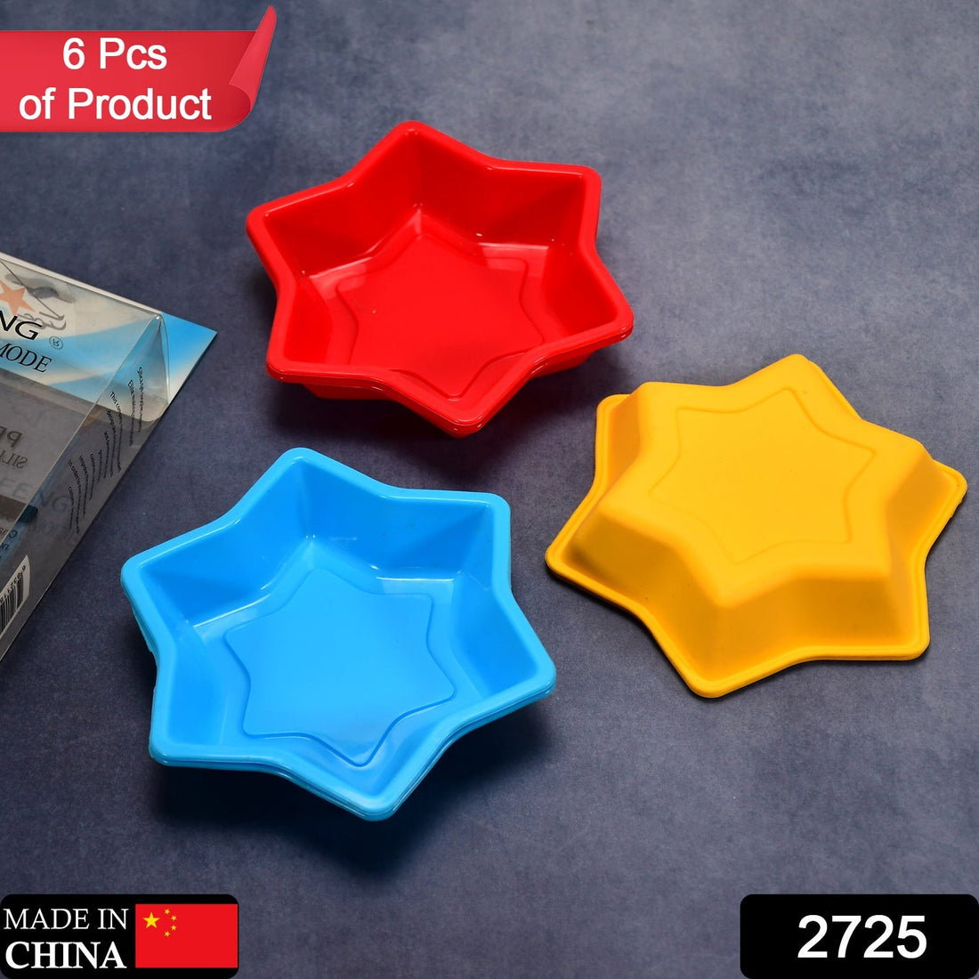 Flexible star resin mold for baking