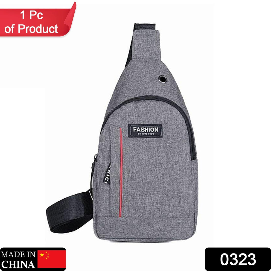 Waterproof crossbody fanny pack in grey