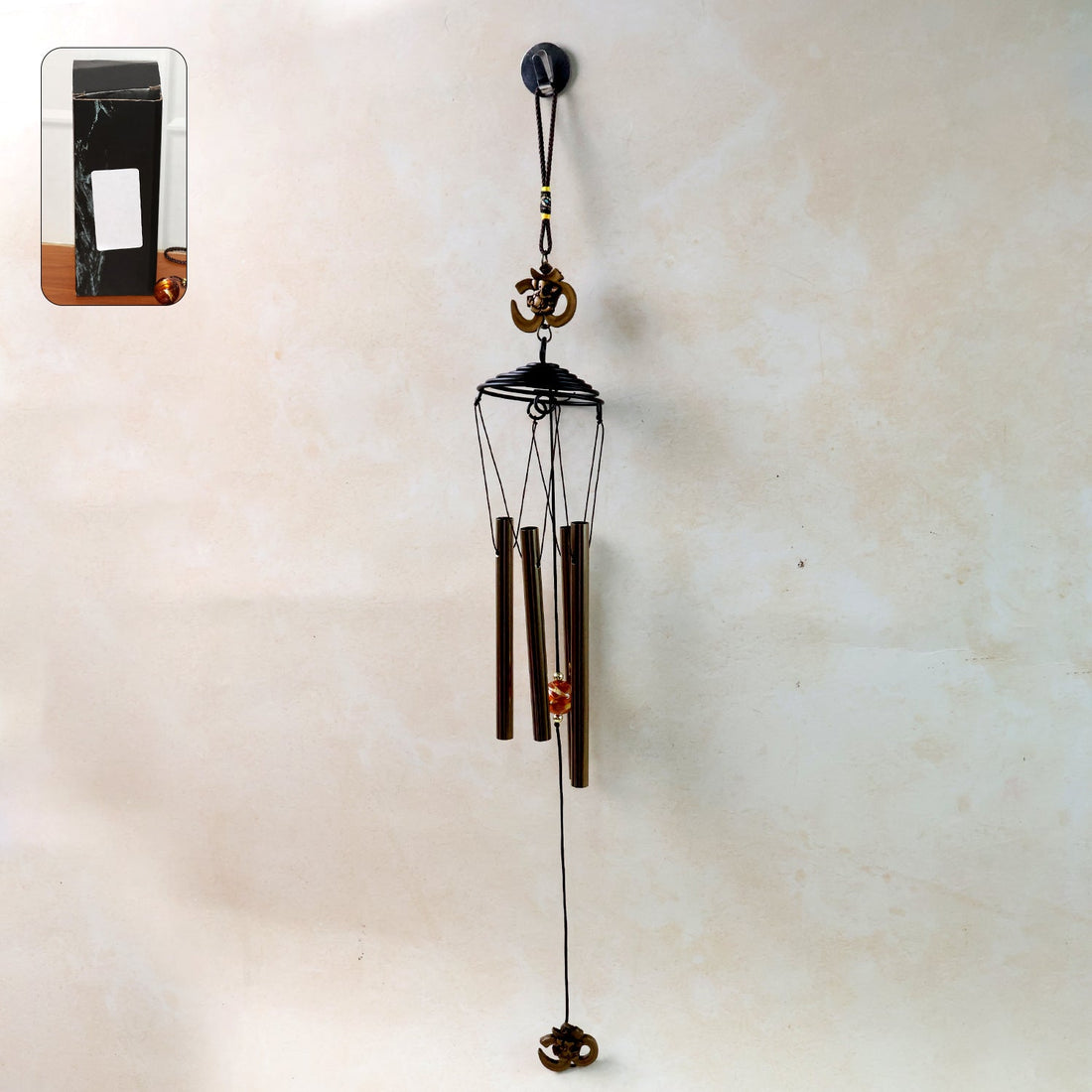 Metal Wind Chime with Om Symbol (1 Pc)