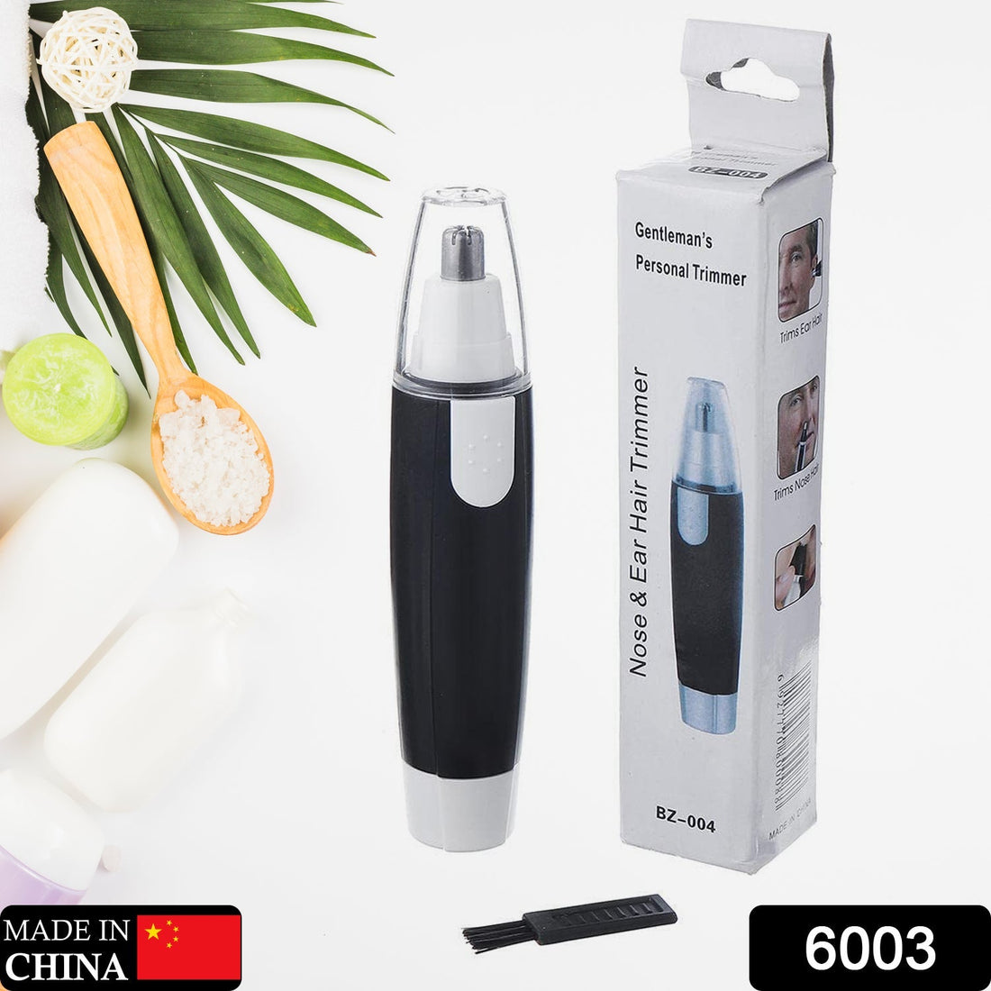 Battery-operated ear and nose trimmer