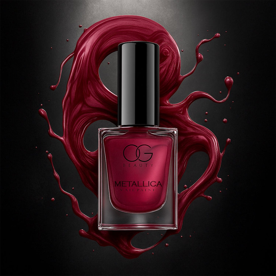 OG Beauty Premium Scarlet Red Metallica Nail Polish (1 Pc / 10 ML)
