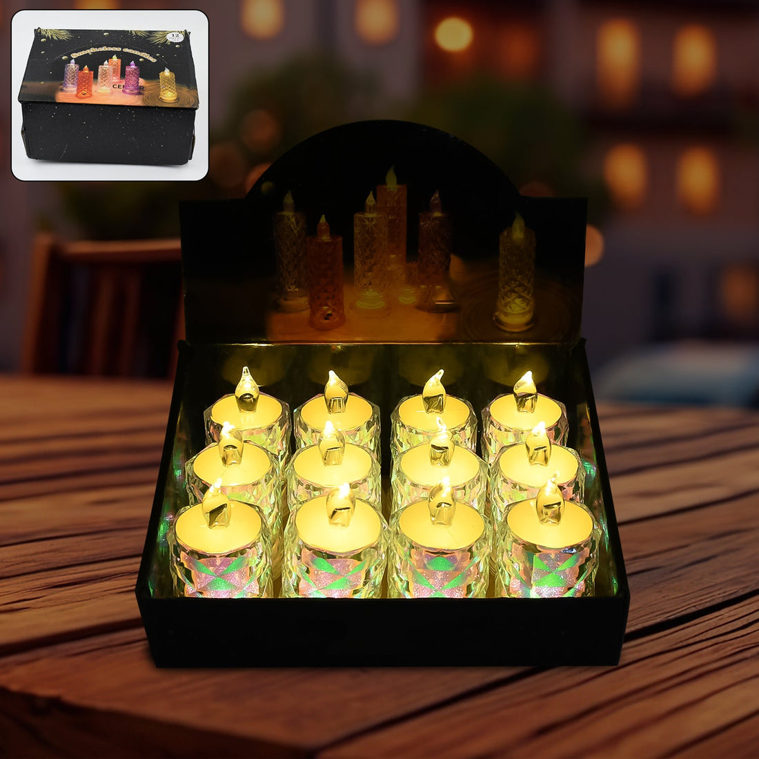 Festive Lighting for Any Occasion: 12 Pack LED Tealight Candles, Diwali