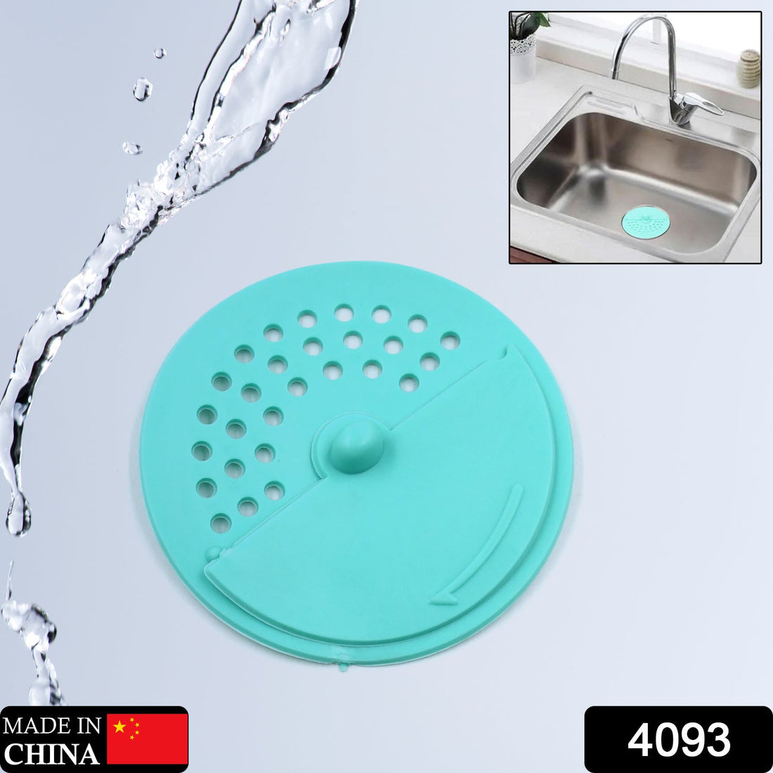 Round rubber drain cover, anti-odor, floor drain filter for kitchen and bathroom.