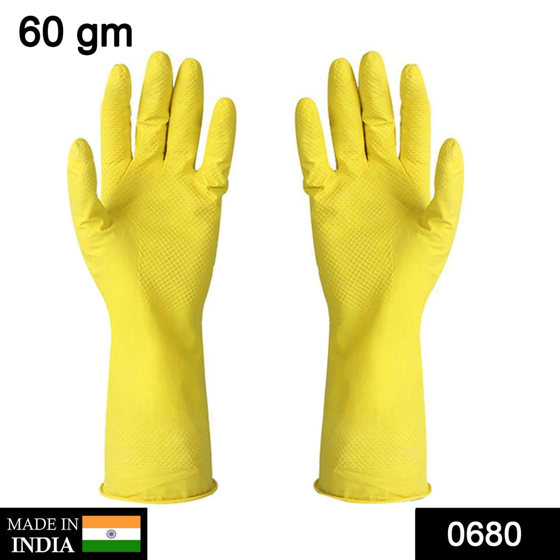 Multipurpose rubber cleaning gloves, reusable and durable