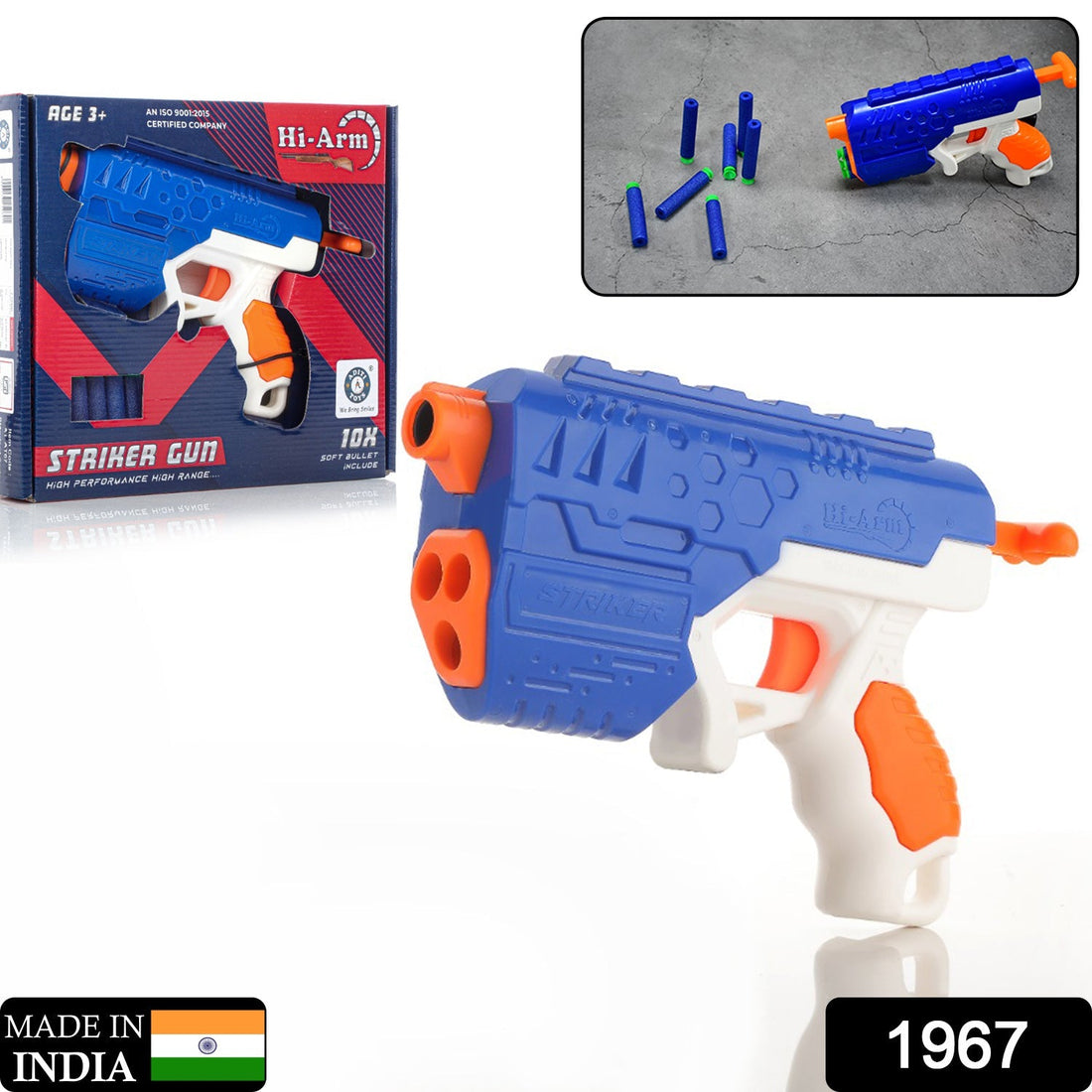 Target shooting gun with foam bullets.