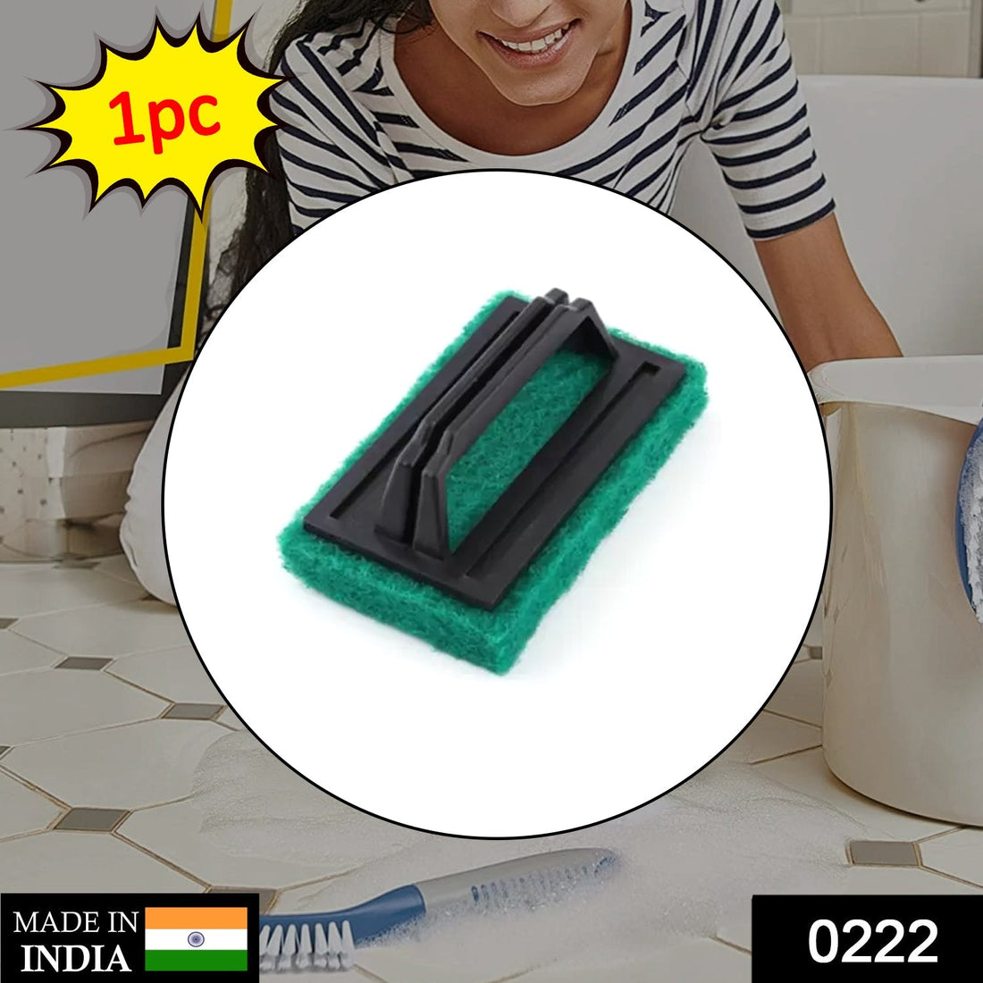 Handle brush for tough cleaning tasks.