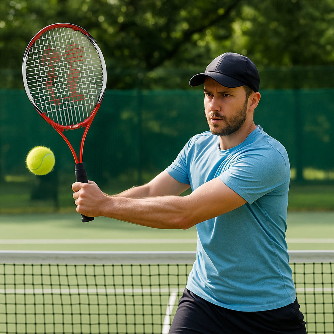 Professional Tennis Racket with Full Cover (1 Pc)