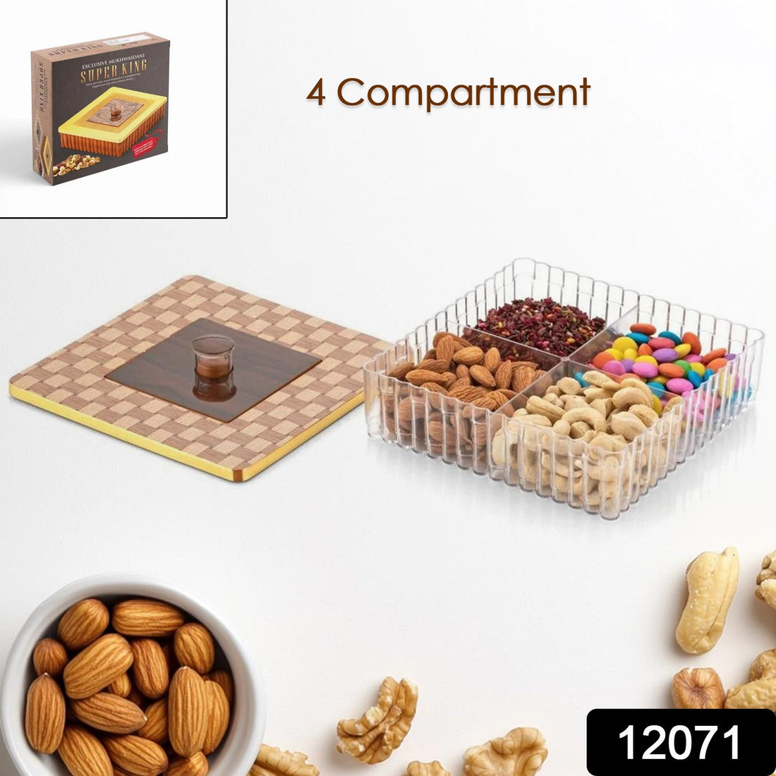 Exclusive Plastic Mukhvasdani Dry Fruit Organizer