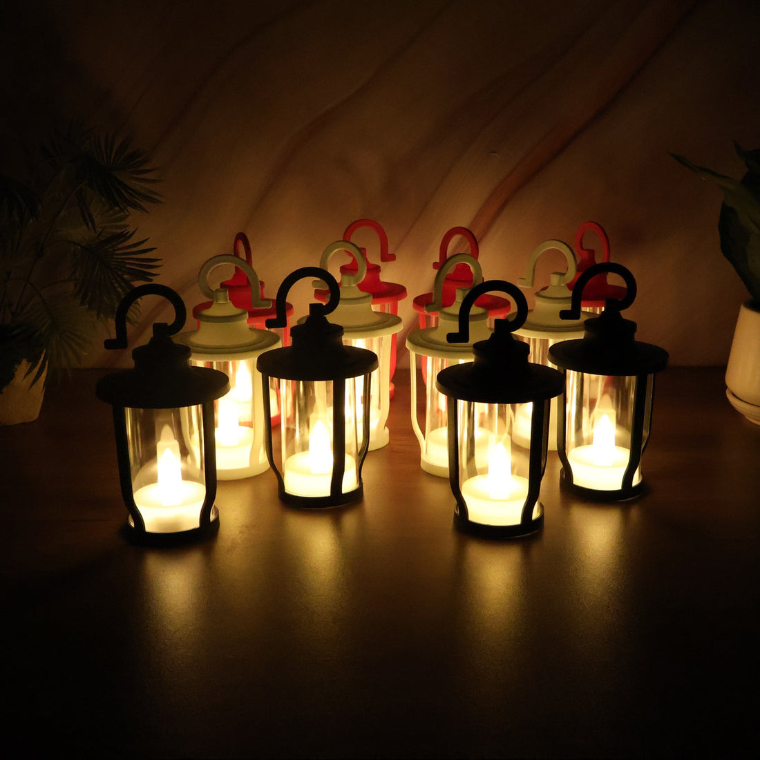 Decorative Lantern Shaped Flameless LED Candles (12 Pc)