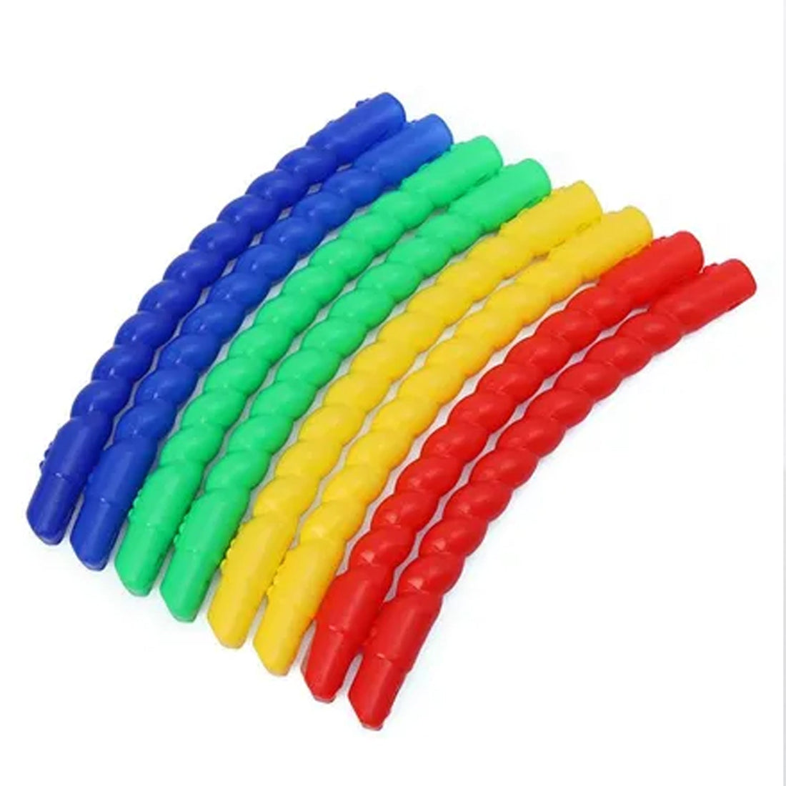 Hula hoop in use for fitness with adjustable diameter