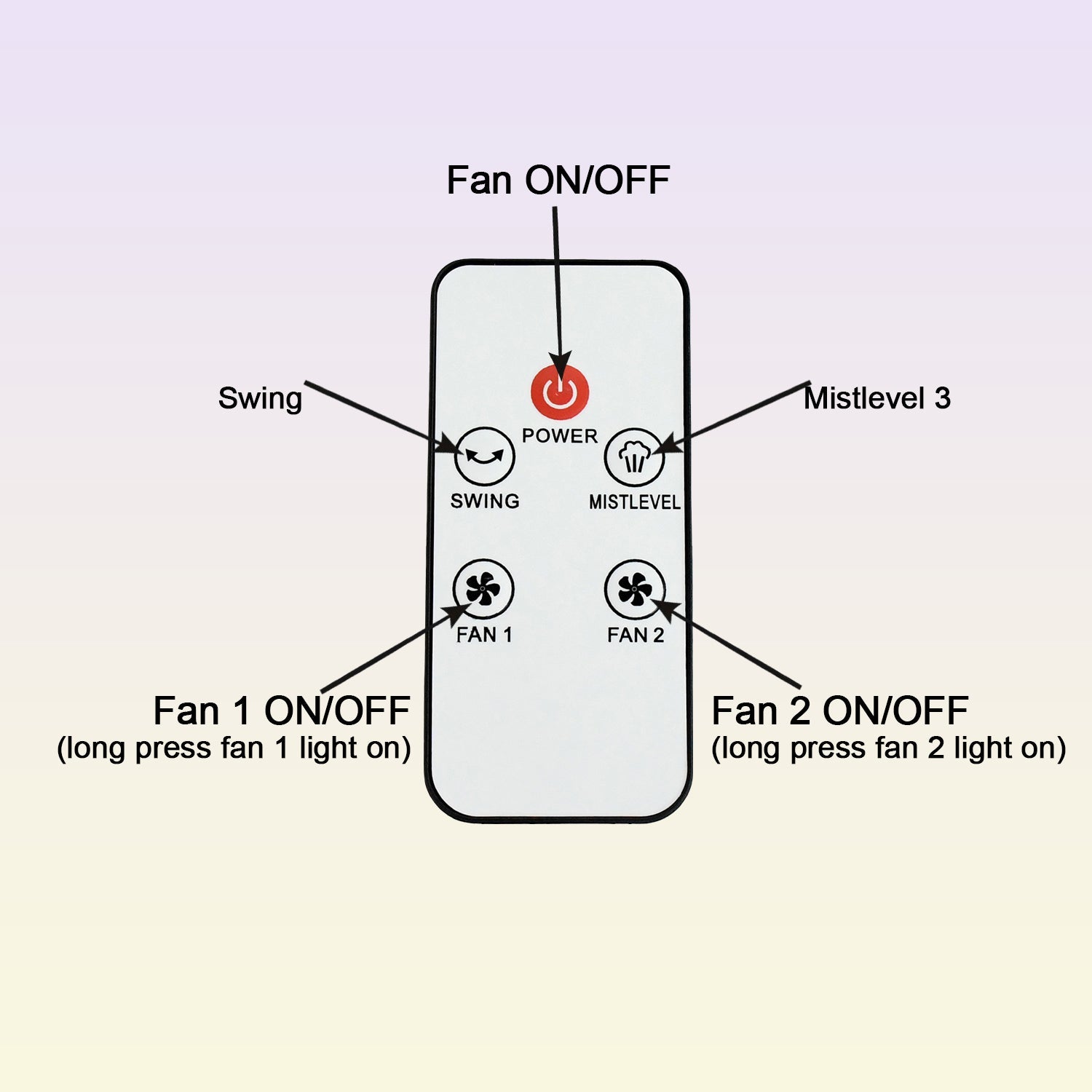 Electric Fan Desktop Double-Head Powerful Air Cooler (1 Pc / With Remote / Plug and Play)
