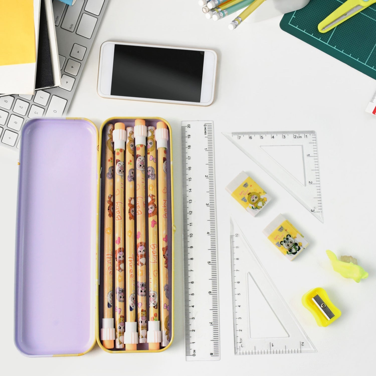 Complete Stationery Geometry Box (1 Set)