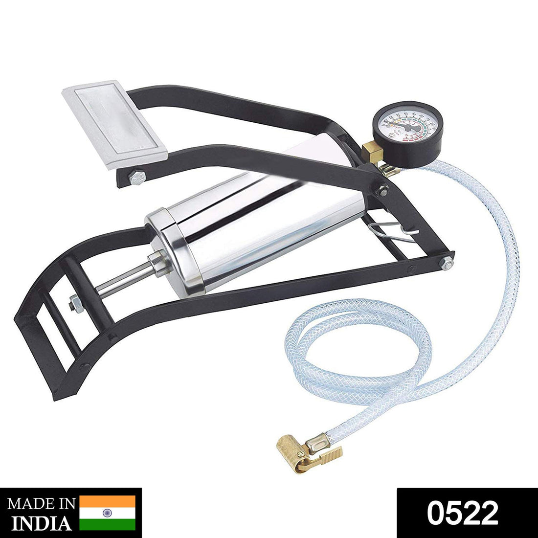 Heavy Duty Steel Foot Pump for Bike, Car, Cycle & More Vehicles