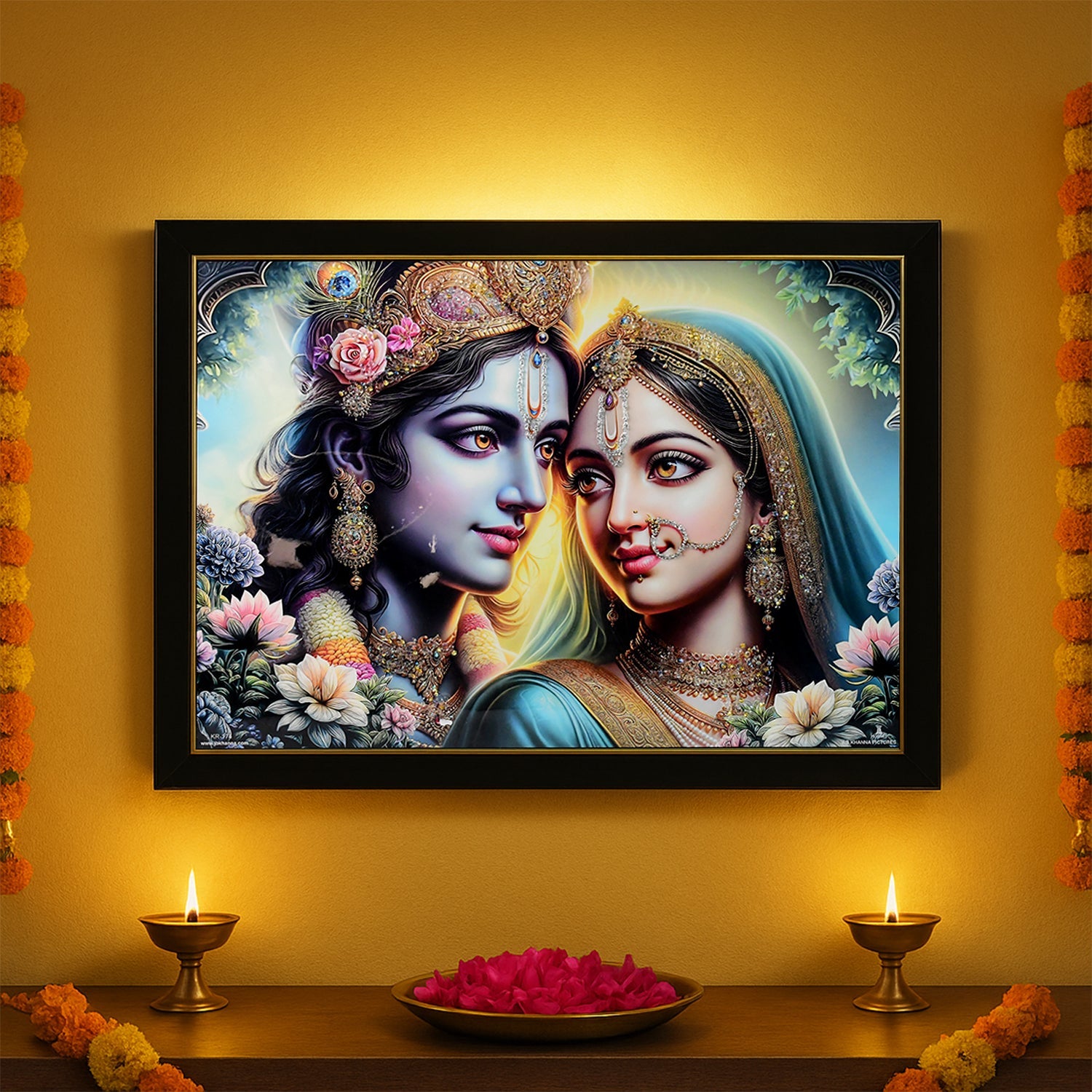 Krishna & Radha Photo Frame