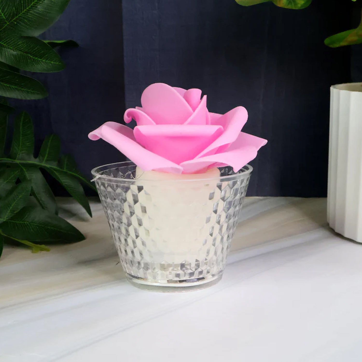 Flower Shaped Flameless Candles