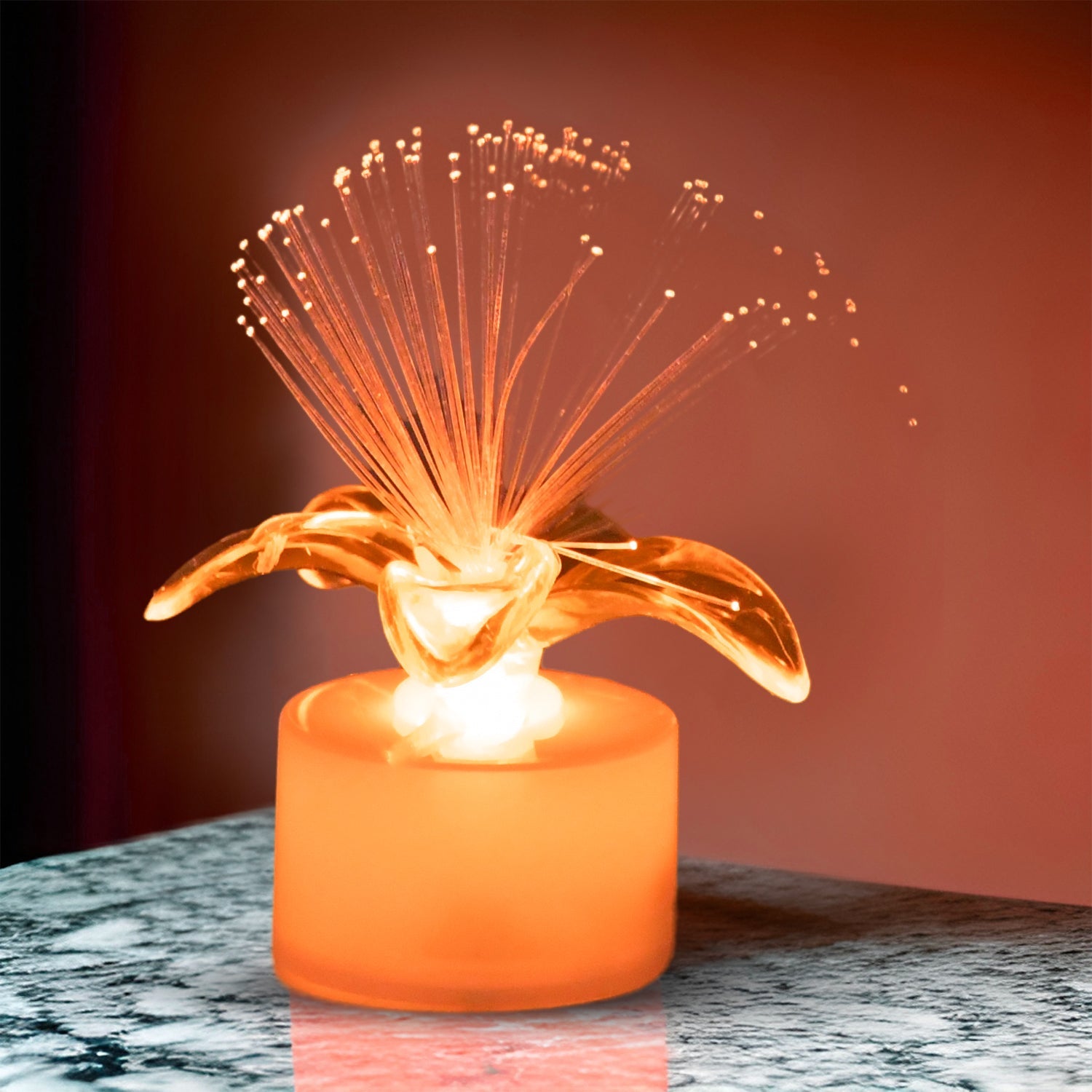 Fiber Optic Light, Mini Color Change LED Table Centerpieces, Light Up Candle, Diwali - Pack of 12