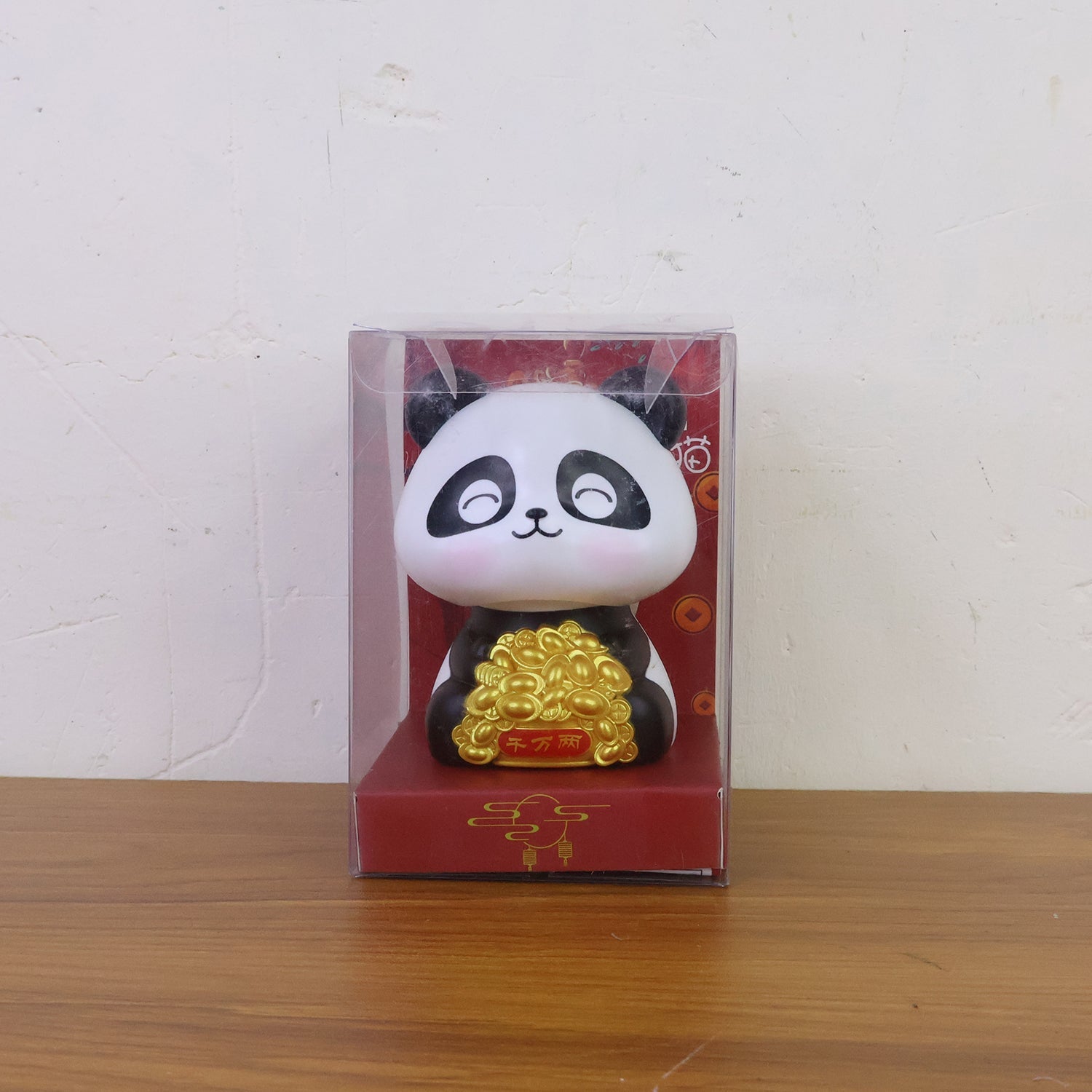 Solar Powered Moving Panda Car Dashboard Decoration – 1 Pc