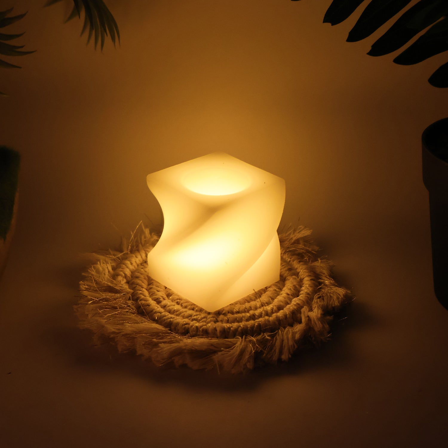 12Pc Square Shape Tealight Diwali Candles