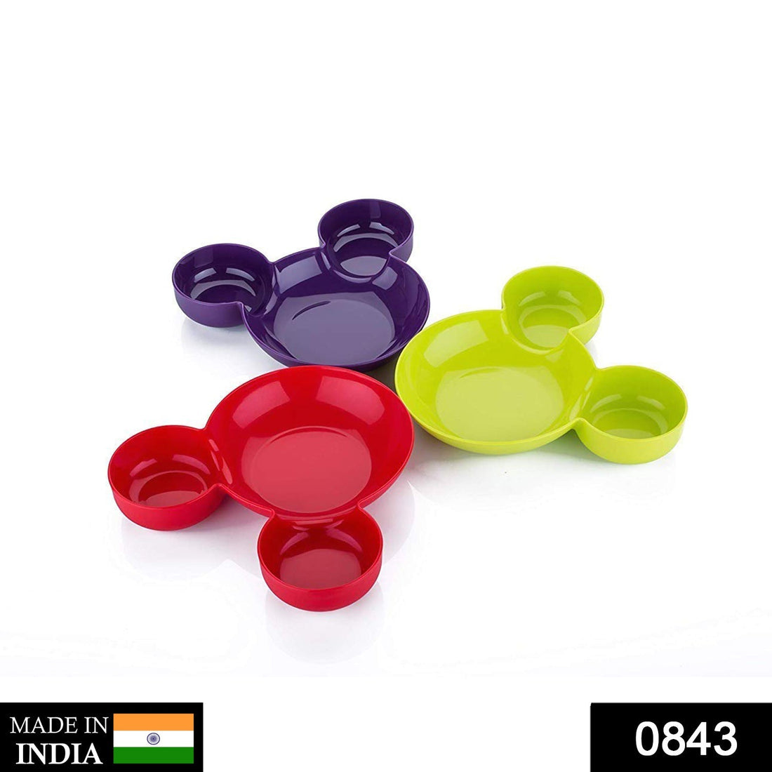 Kids snack serving plate, cartoon design