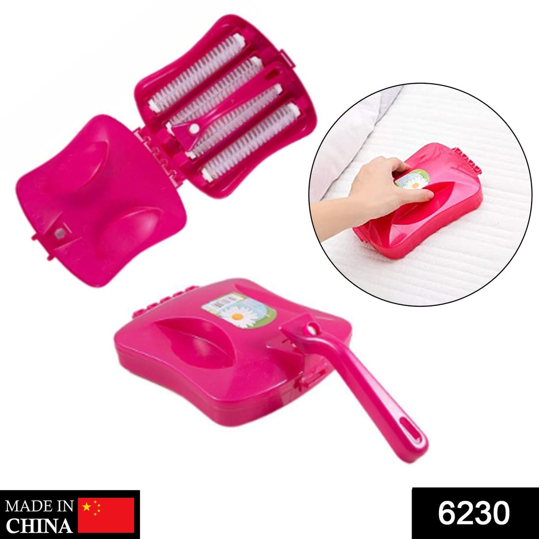 Carpet cleaning tool with roller brush and crumb collector