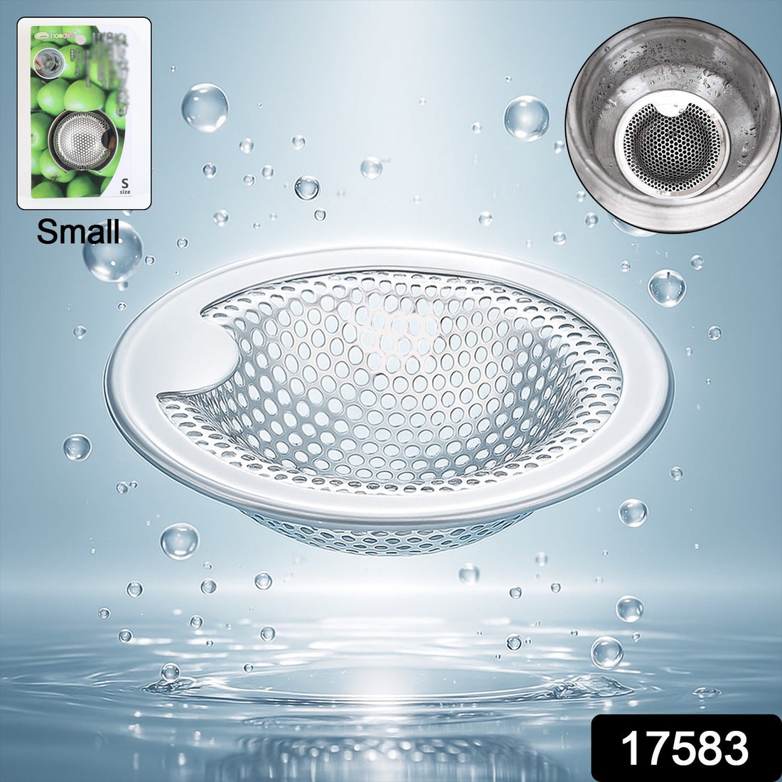Stainless Steel Kitchen Sink Drain Strainer / Stopper (Small / 1 Pc)