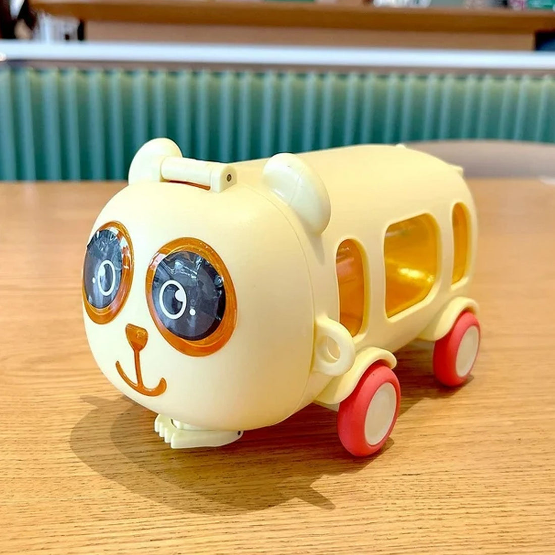 Bus Shape Water Bottle for Kids with Strap (500 ML Approx / Mix Color / 1 Pc)