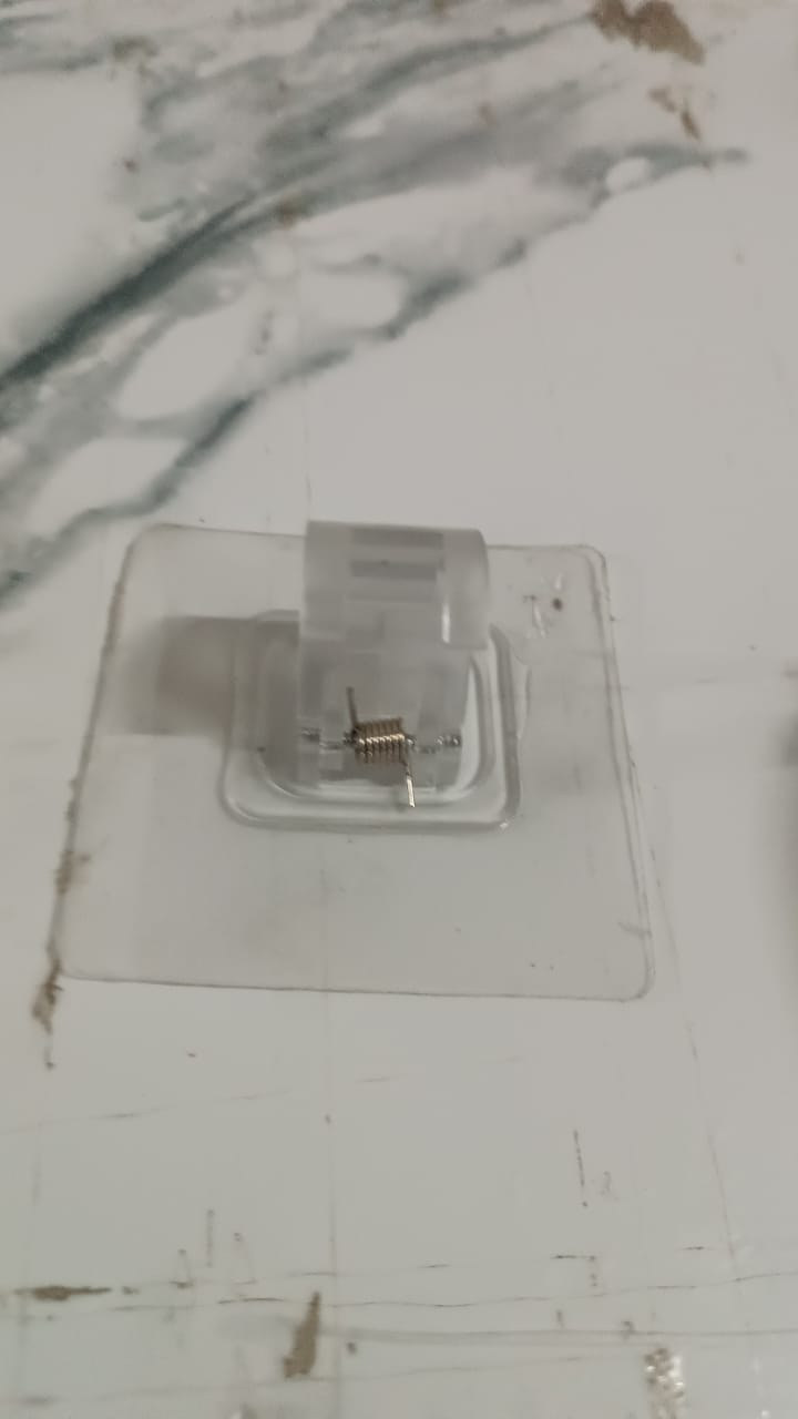 Self-Adhesive Transparent Wall Hook Holder Clip (1 Pc)