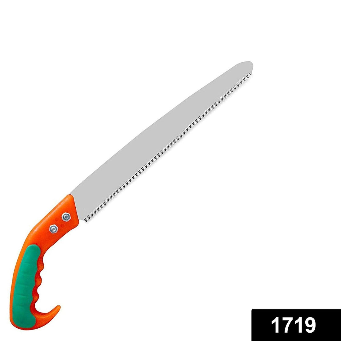 Saw blade close-up.