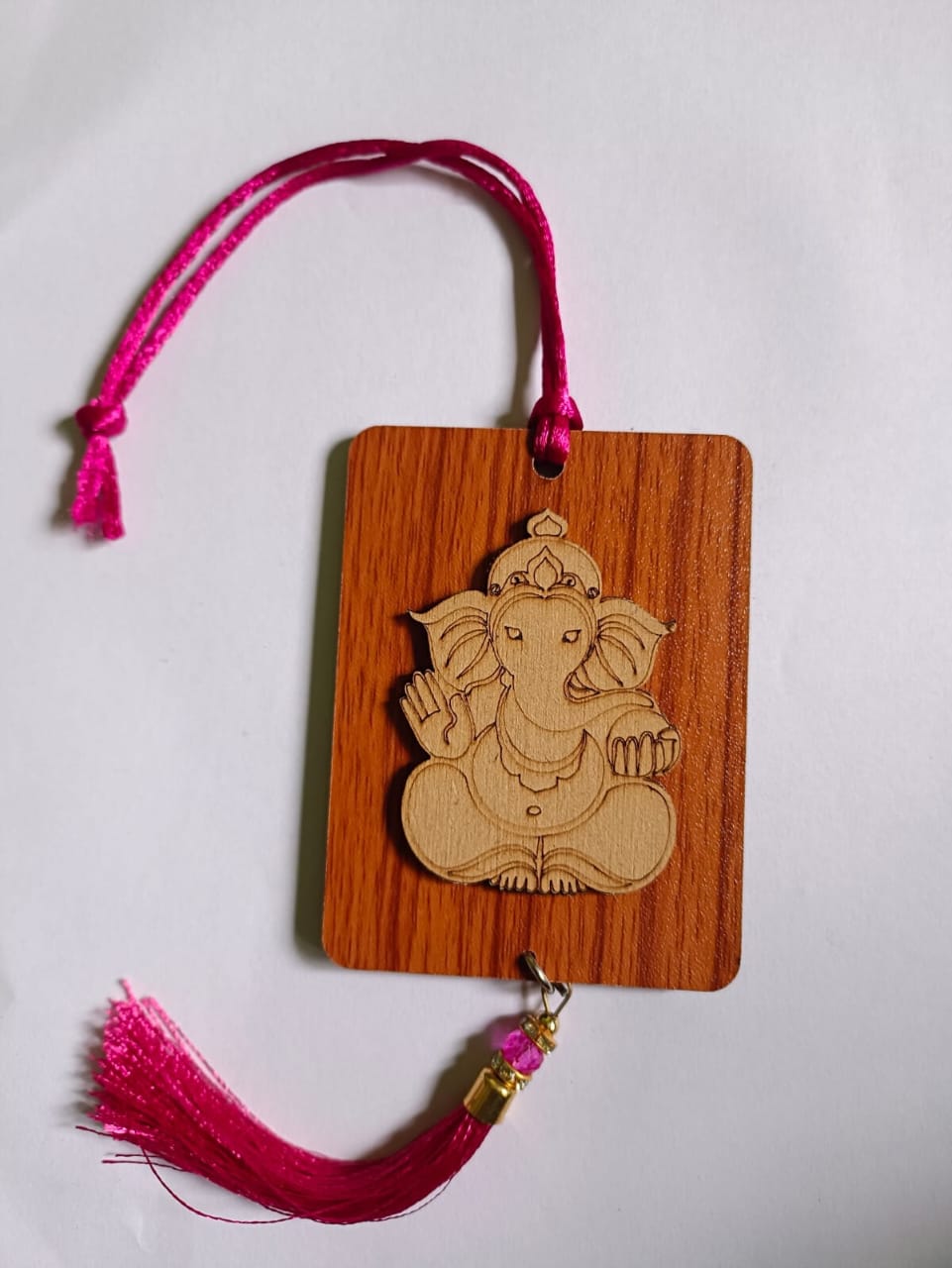 Ak Ultimate Ganesh Statue Car Hanging Handmade Hangings For Positivity Car Hanging Ornament (Multicolor, Pack of 1)