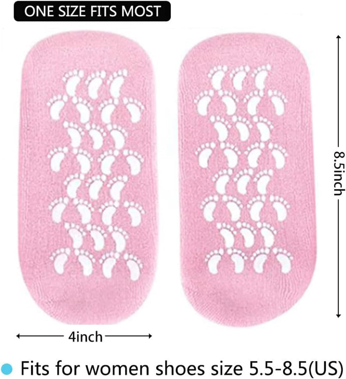 Foot Spa Pedicure Silicone Socks For Men & Women (Pack of 2)