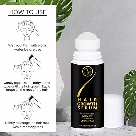Hair Growth Serum & Treat Damaged & Dry Hair Thicker and Stronger Hair